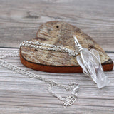 Crystal Angel Necklace - Clear Quartz