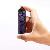 Black Obsidian Crystal Point - Mystic Story - Deep Purple