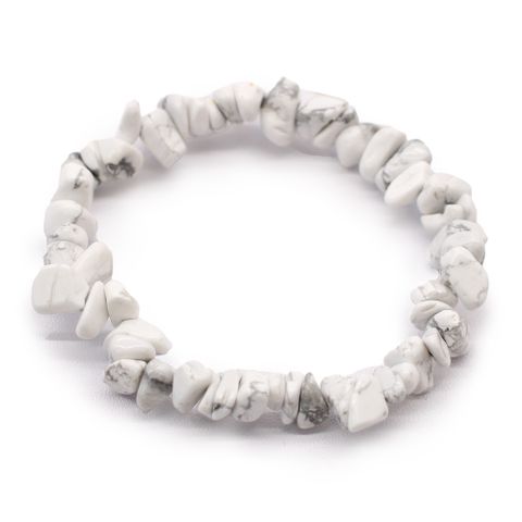 White Jasper Crystal Chip Bracelet