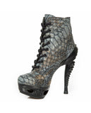 New Rock Cobra Stiletto Heel Boots, Size 3.5