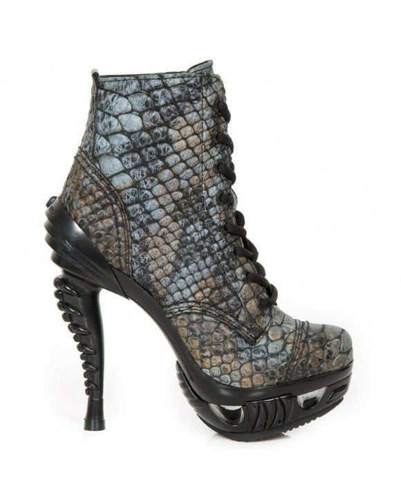 New Rock Cobra Stiletto Heel Boots, Size 3.5