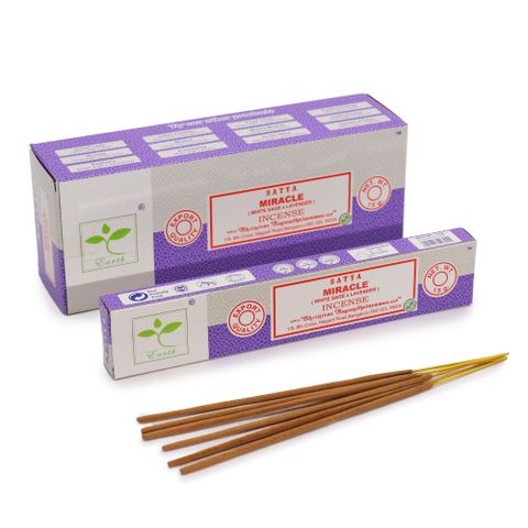 Special Satya Miracle Incense Sticks - White Sage & Lavender