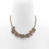 Longstone Crystal Necklace - Unakite