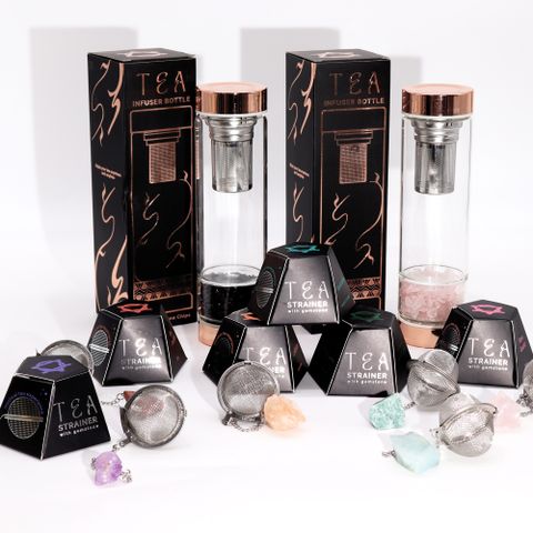 Raw Crystal Mookaite Tea Strainer
