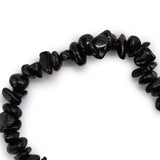 Black Agate Crystal Chip Bracelet