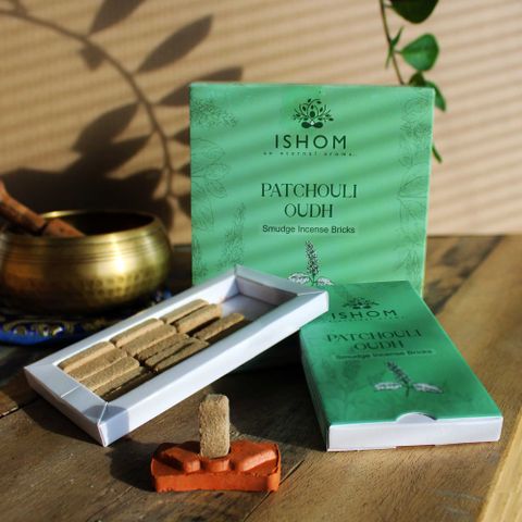 Incense Smudge Bricks and Burner - Patchouli