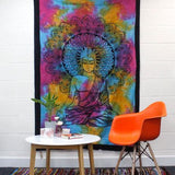 Single Elephant Tie-Dye Wall Hanging