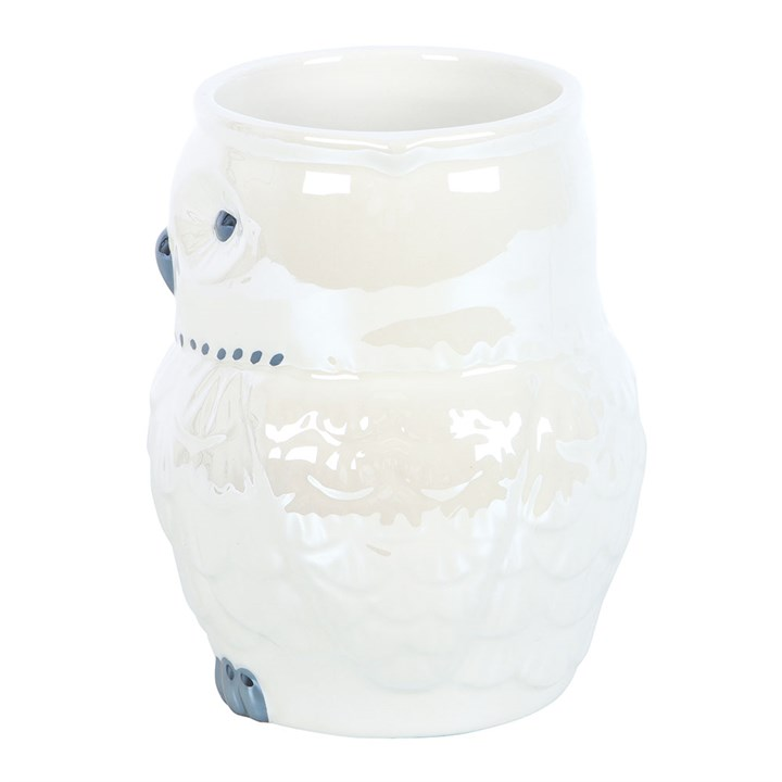 Owl Shaped Iridescent Mug side view