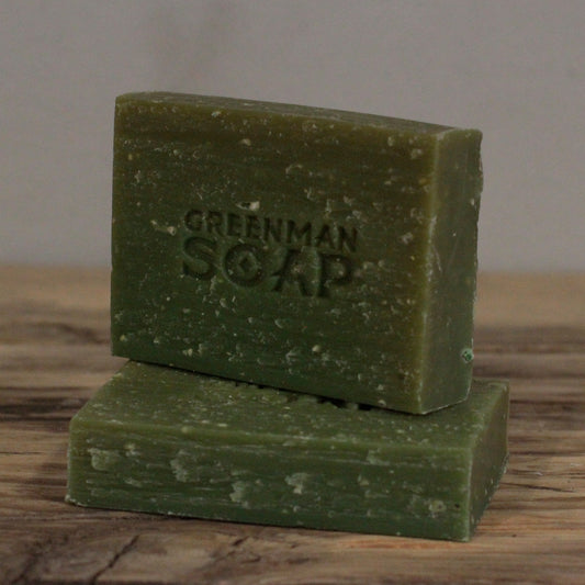 Greenman Gardener's Scrub lemon and basil soap bar