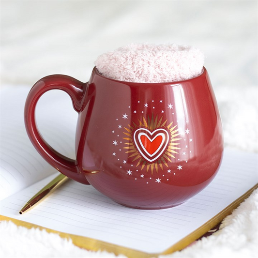 Sacred Heart Mug and Socks Set