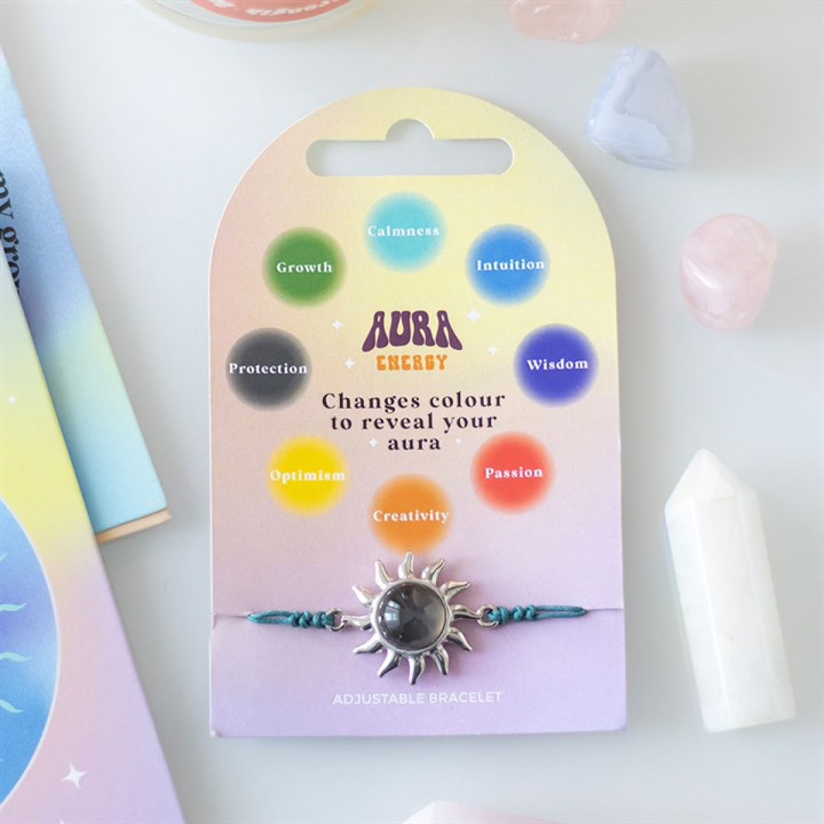 Aura Energy colour changing sun charm bracelet