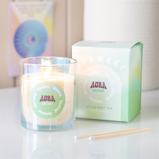 Aura Energy Lotus Mint Tea Candle