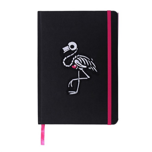 Flamin-goth A5 Notebook with Patch & Stickers