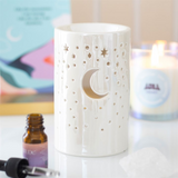 Iridescent White Moon Oil Burner