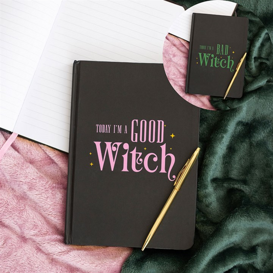 Good Witch Bad Witch A5 reversible notebook