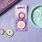 Purple Sun Keyring