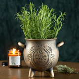 Herbal Magic Cauldron Plant Pot