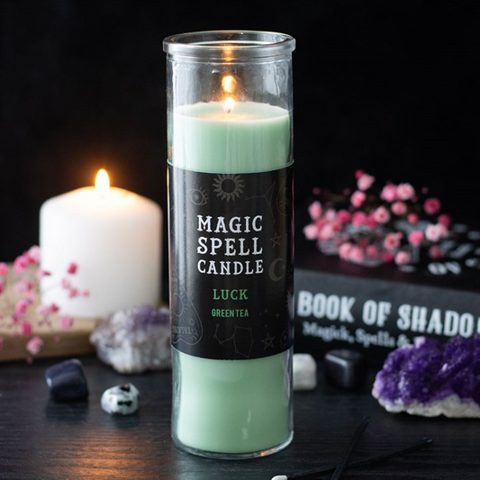 Luck Green Tea Spell Candle