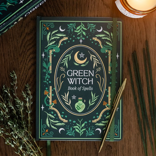 Green Witch A5 notebook witchy journal