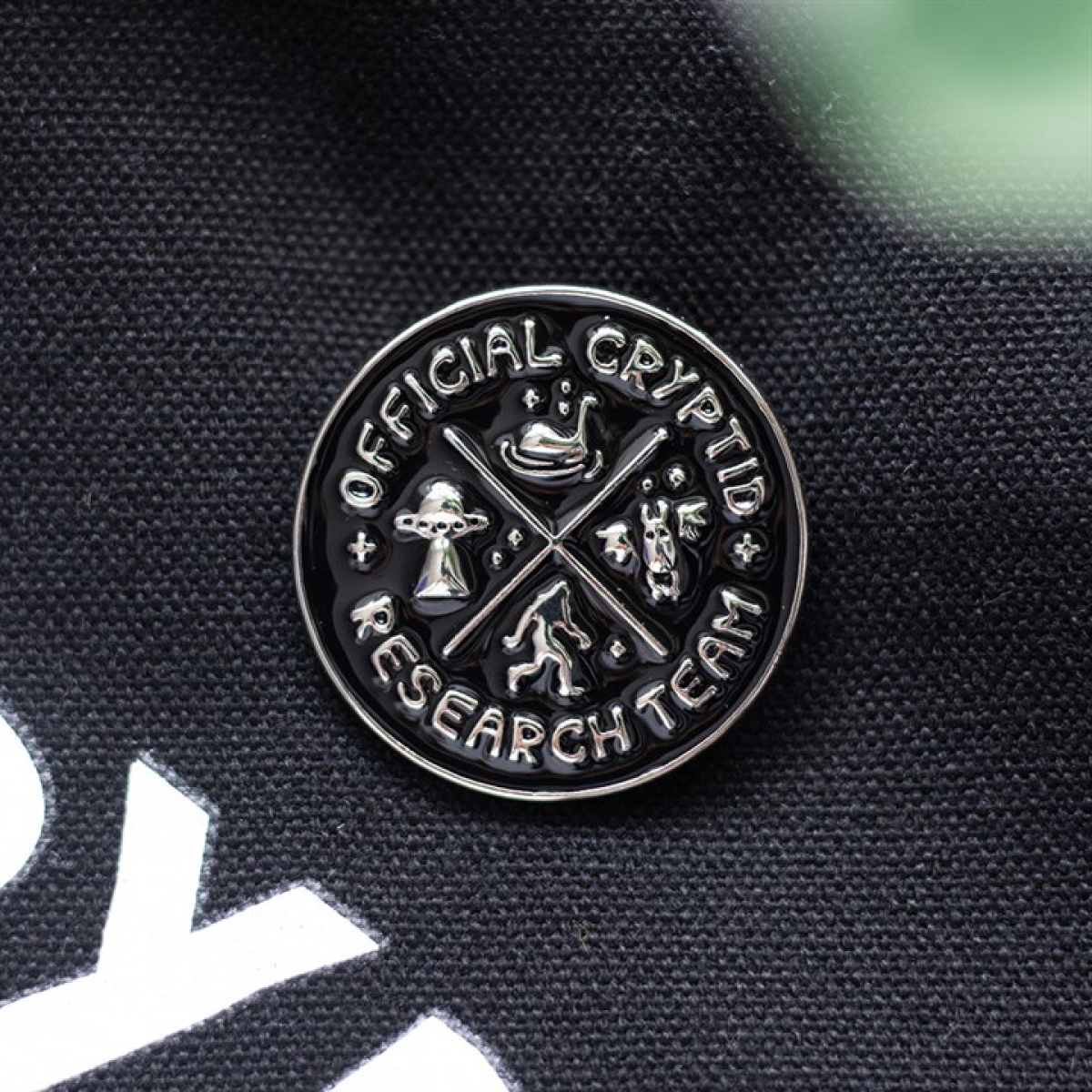 Cryptid Research Team Pin Badge