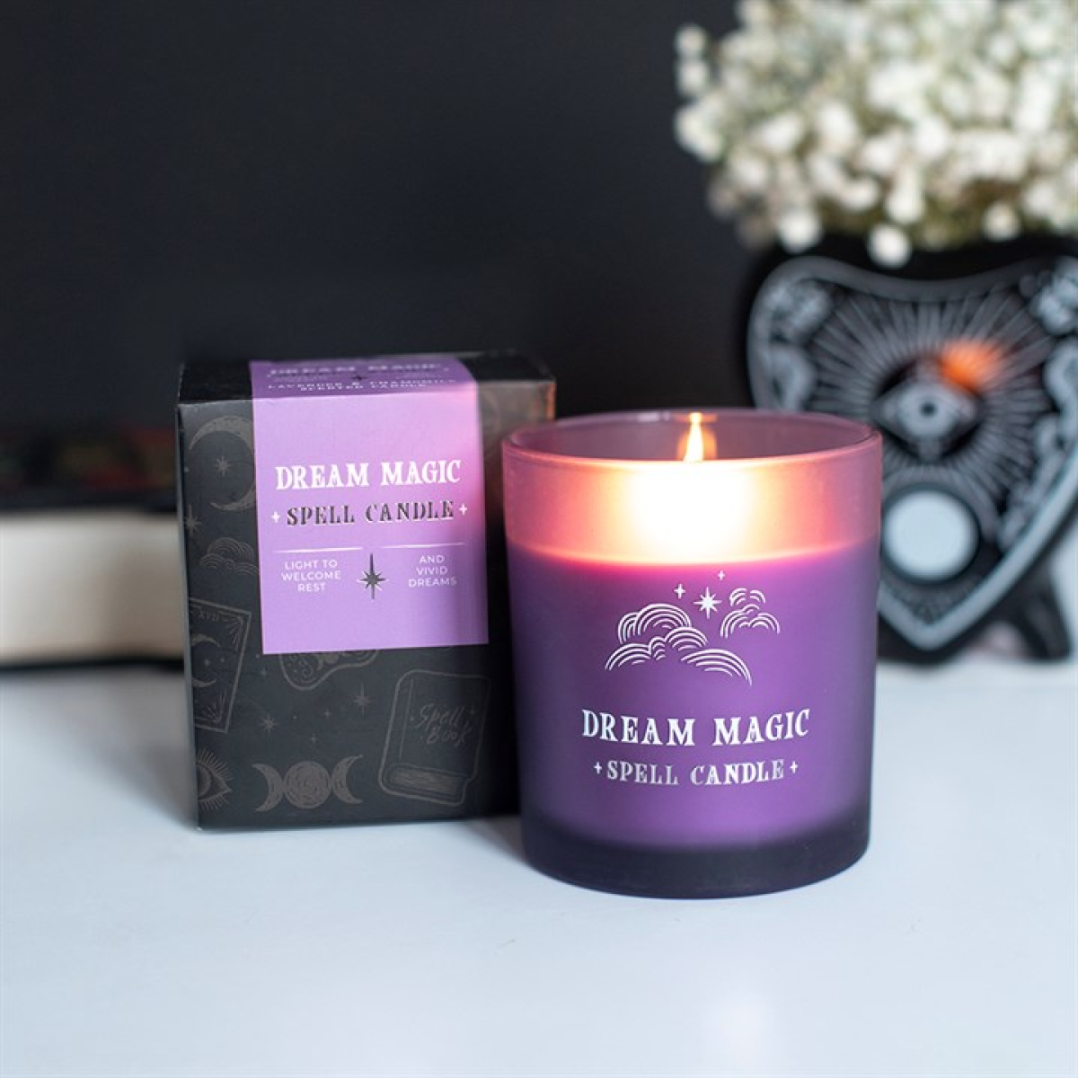 Dream Magic lavender and chamomile scented candle