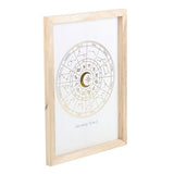 White Astrology Wheel Framed Print
