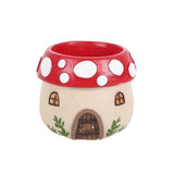 Mushroom House Tealight Candle Holder