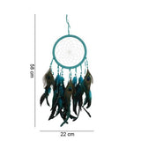 Turquoise Peacock Feather Dreamcatcher