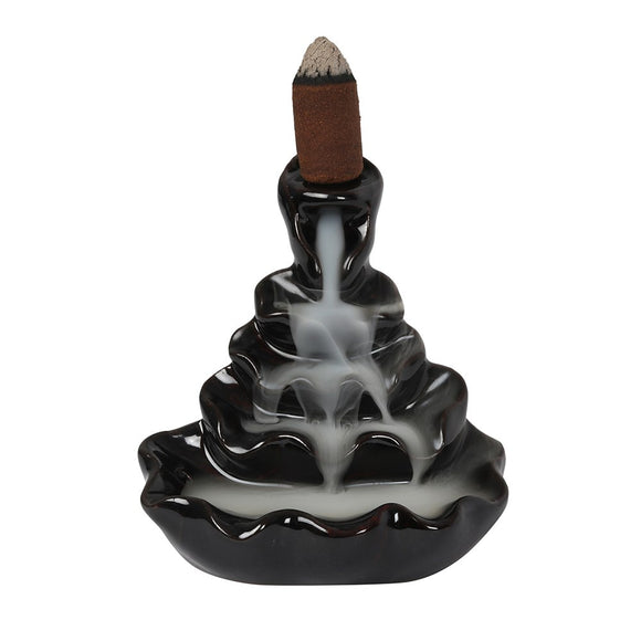 4-Tier Ripple Backflow Incense Cone Burner