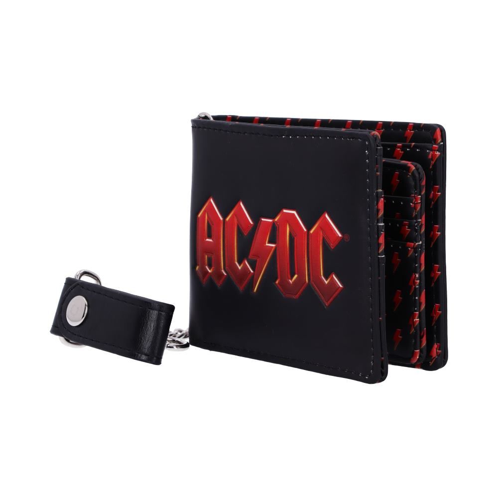 AC/DC Lightning Logo Chained Wallet