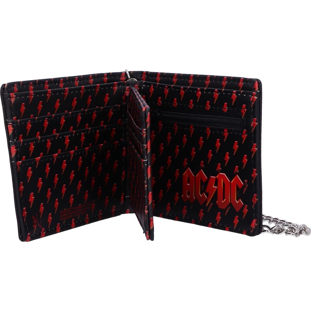 AC/DC Lightning Logo Chained Wallet