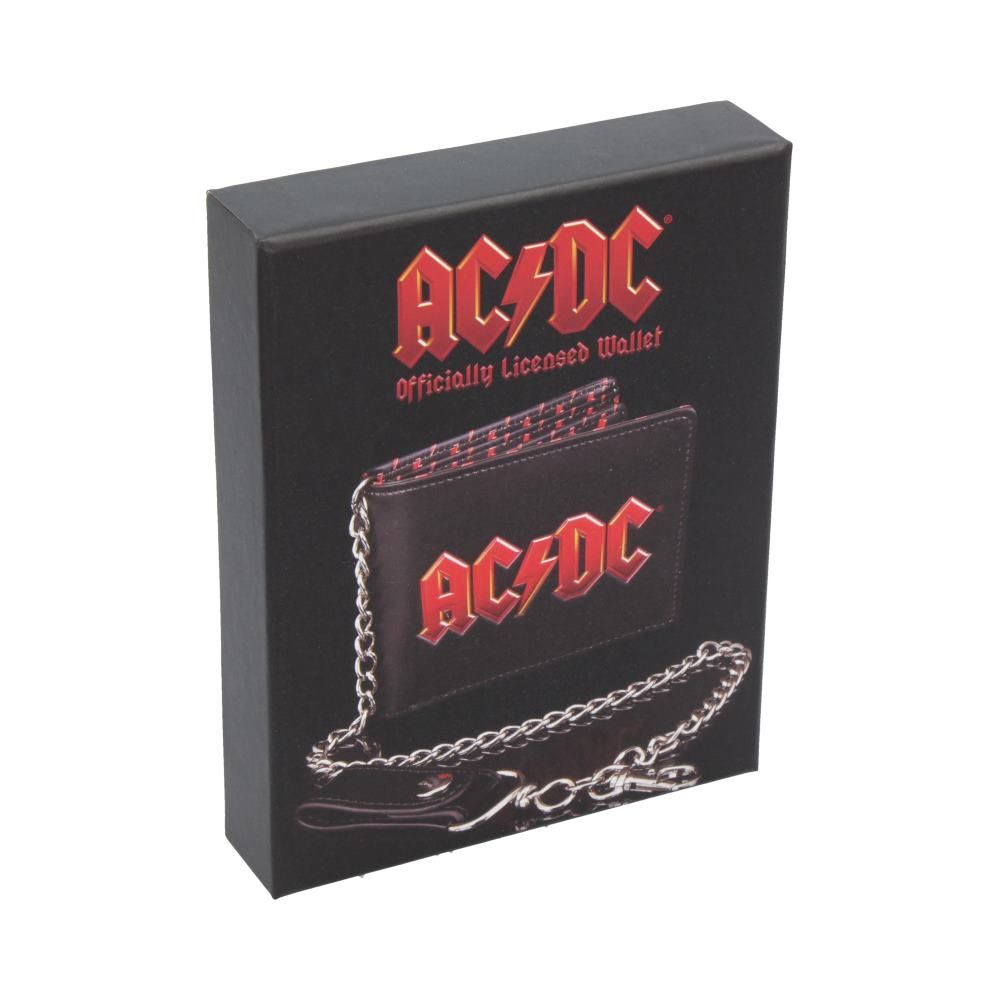 AC/DC Lightning Logo Chained Wallet