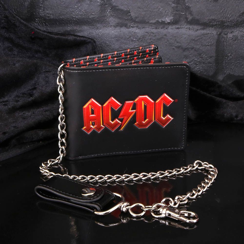 AC/DC Lightning Logo Chained Wallet