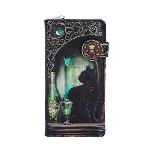 Absinthe and Black Cat Purse by Lisa Parker