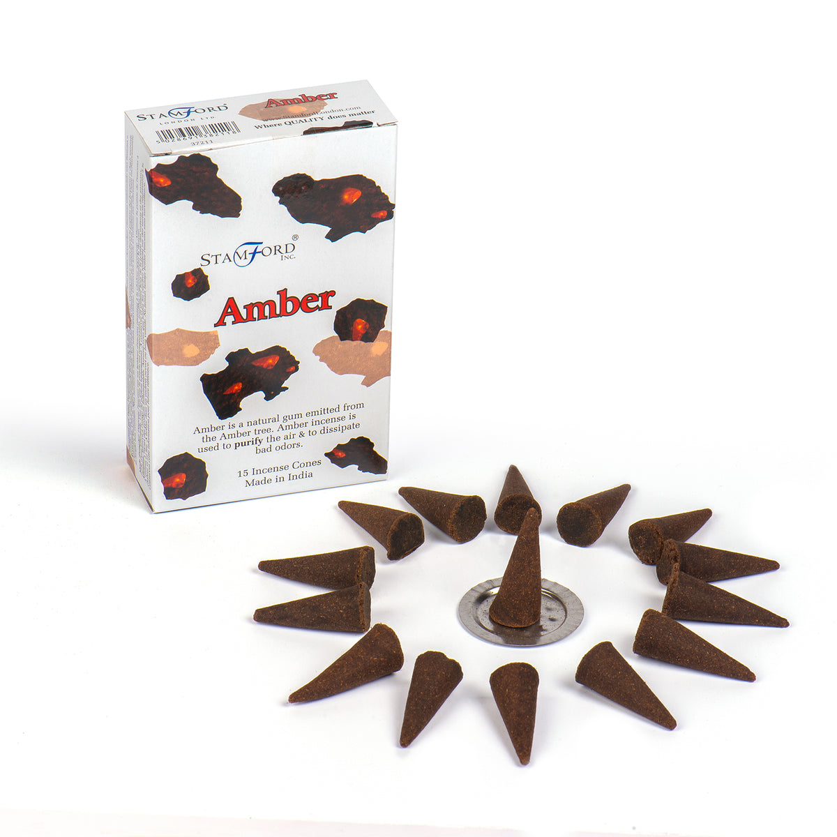 Amber Stamford Incense Cones