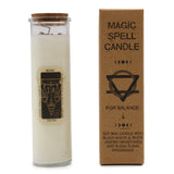 Balance Spell Candle with Black Agate & White Jasper