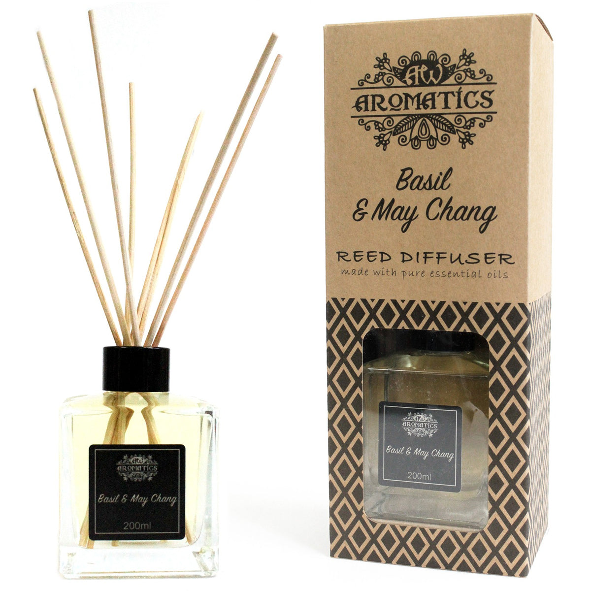 Basil & Maychang Essential Oil 200ml Reed Diffuser