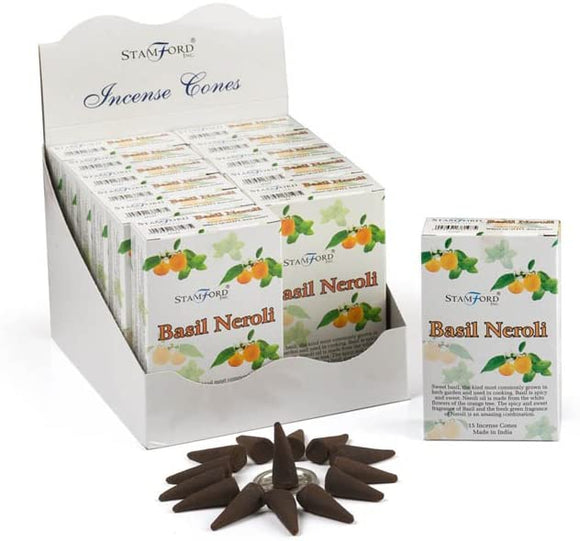 Basil and Neroli Incense Cones