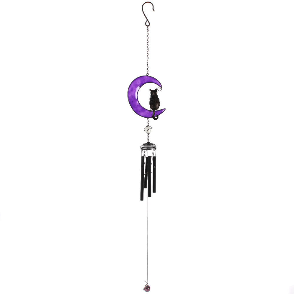 Black Cat & Moon Windchime
