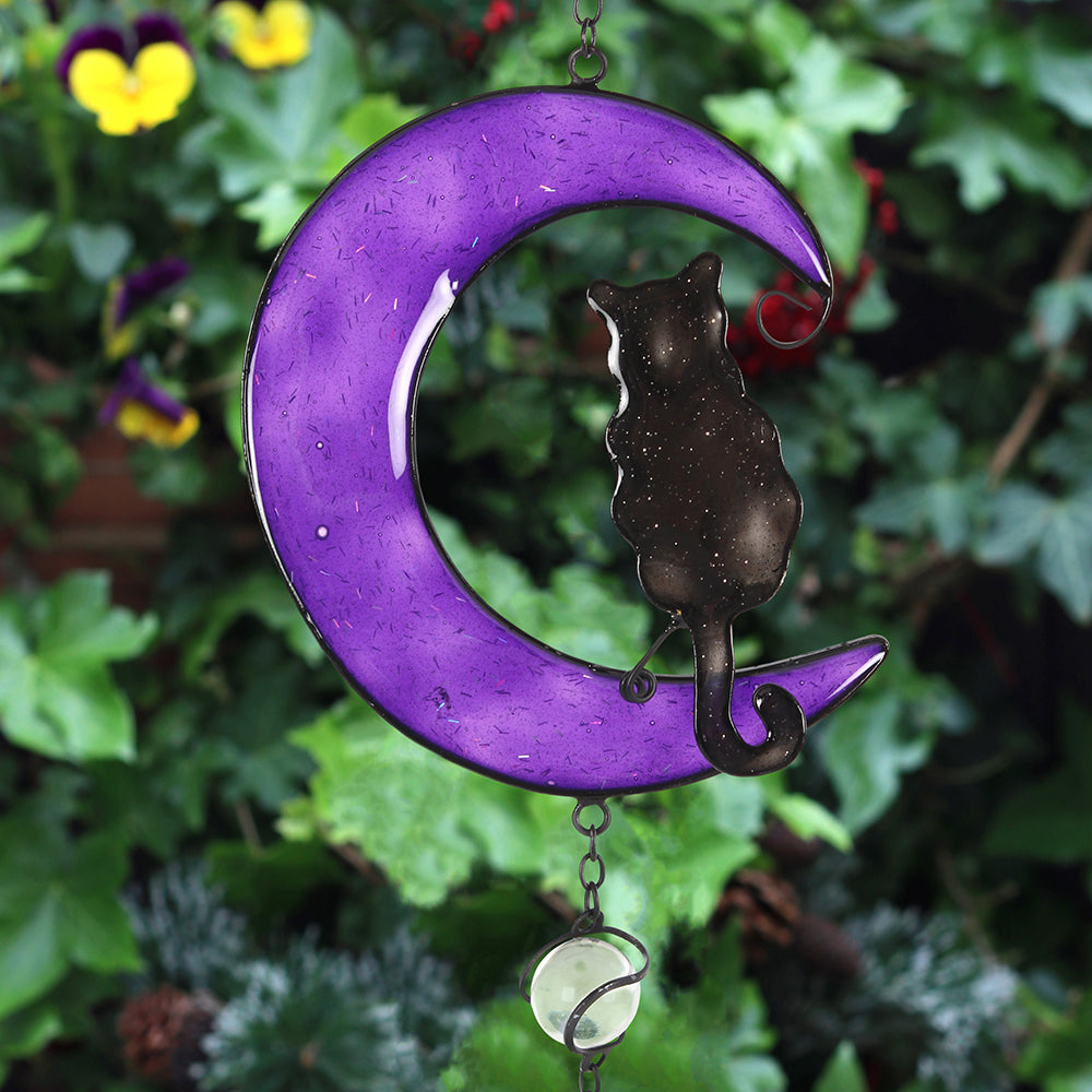 Black Cat & Moon Windchime