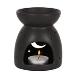 Black Crescent Moon Wax & Oil Burner