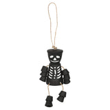 Hanging Black Skeleton Plant Pot Man