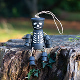 Black Skeleton Plant Pot Man