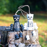 Skeleton Plant Pot Man