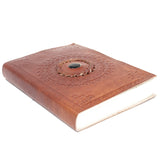 black onyx Leather Gemstone Notebook