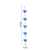 Blue Heart String Suncatcher