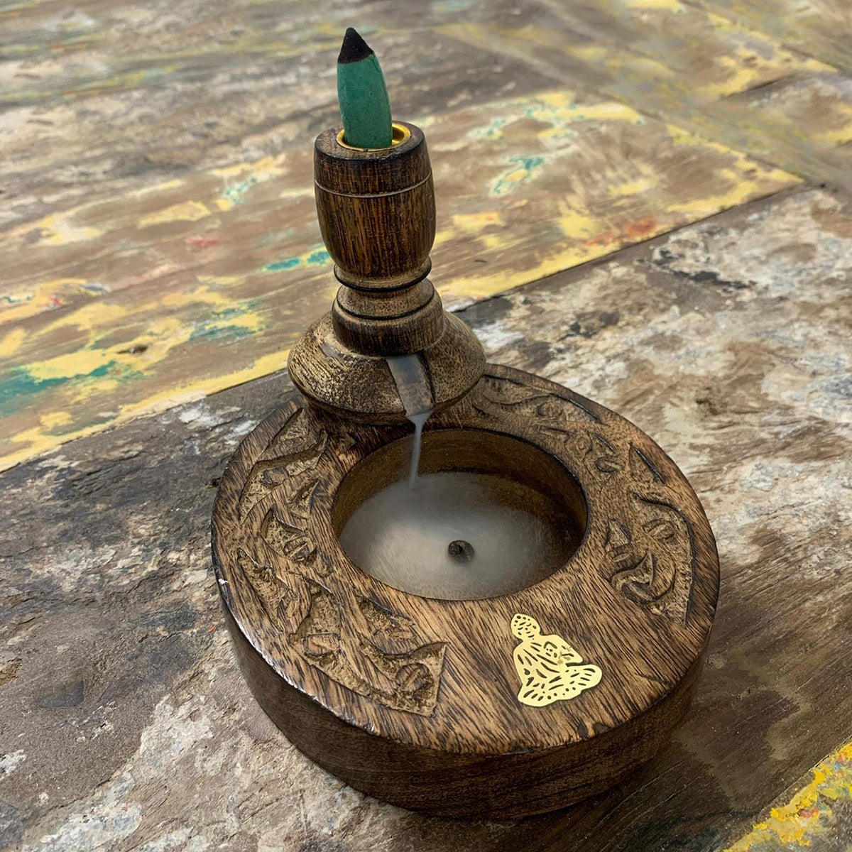 Buddha backflow incense burner