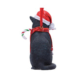 Candy Cane Cat Hanging Ornament by Lisa Parker