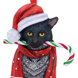 Candy Cane Cat Hanging Ornament by Lisa Parker