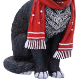 Candy Cane Cat Hanging Ornament by Lisa Parker